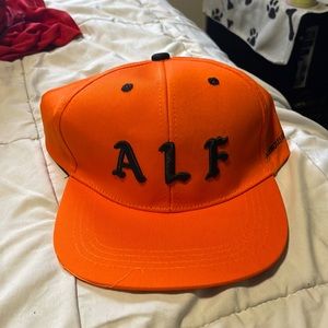 Assholes Live Forever Orange & Black Snapback Hat